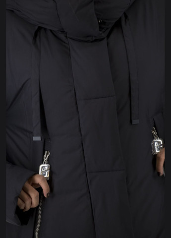 Чорний зимній Пуховик No Brand