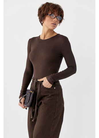 Трикотажное боди с длинными рукавами Lurex (369327153)