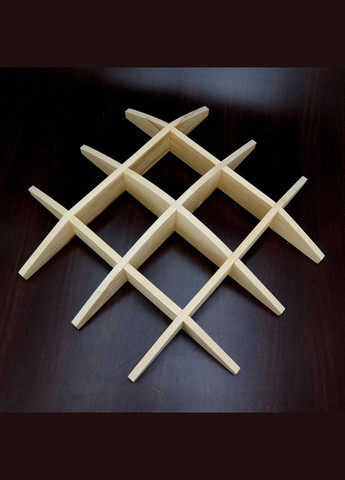 Настінна книжкова полиця з дерева Володар бланже (КПГ-001701) No Brand (328076985)