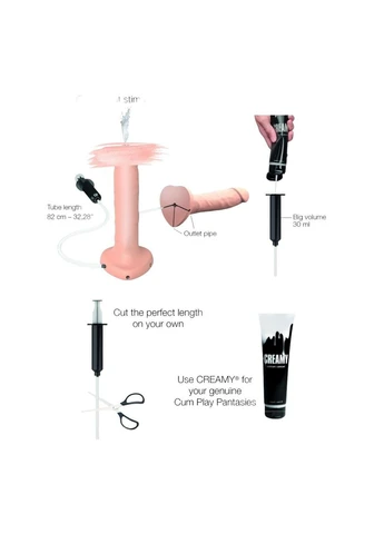 Фаллоимитатор, заканчивающий StrapOn-Me Squirting Cum Dildo Realistic Black (17*3.5см) Strap-On-Me (315015648)