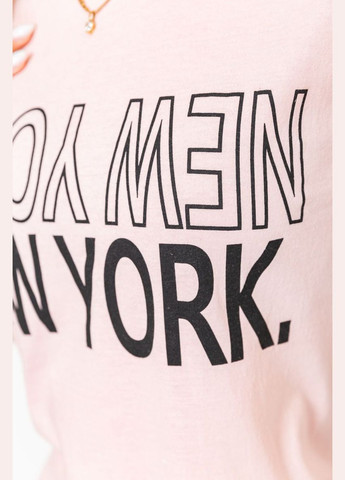 Футболка женская с принтом, цвет светло-розовый, Ager - (279537563)