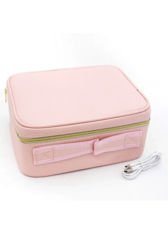 Дорожня косметичка з дзеркалом та LED підсвічуванням / Органайзер для зберігання косметики / Жіноча косметичка-валіза No Brand (344465654)