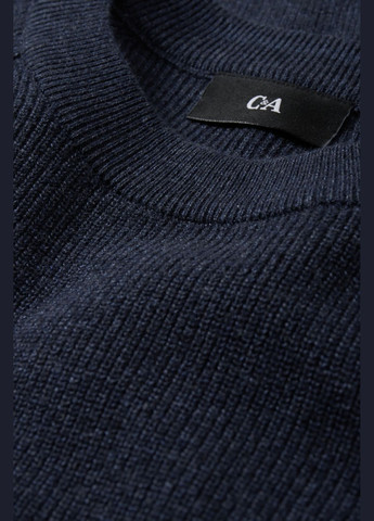 Темно-синій демісезонний светр з бавовни C&A