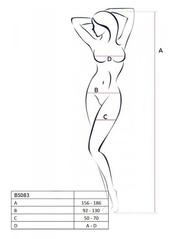 Сексуальный боди с вырезами BS083 red Passion (297573452)
