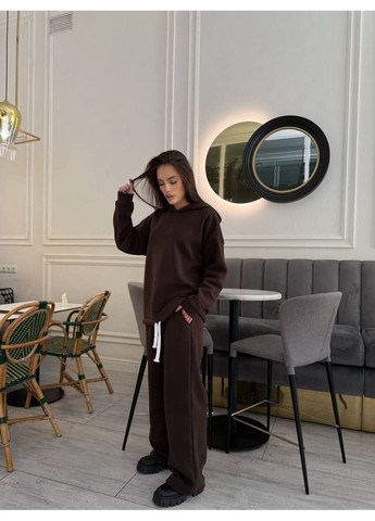 Женский спортивный костюм оверсайз на флисе MonCher (362417361)