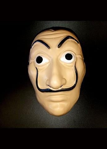 Маска Сальвадора Далее маскарадная пластиковая Бумажный дом+подарок No Brand (342384805)