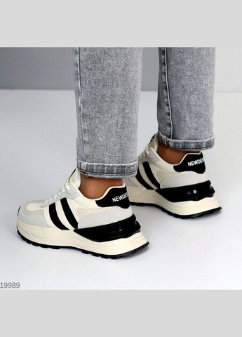 Демисезонные женские кроссовки эко-кожа, кроссовки SWIN SHOES Perky серо-бежевые демисезоны (300372328)