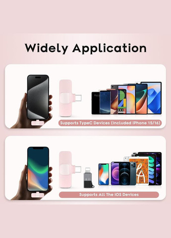 Бездротові петличні мікрофони для смартфона Android iPhone Wireless Lavalier Type-C Lightning Рожевий Savetek (341316367)