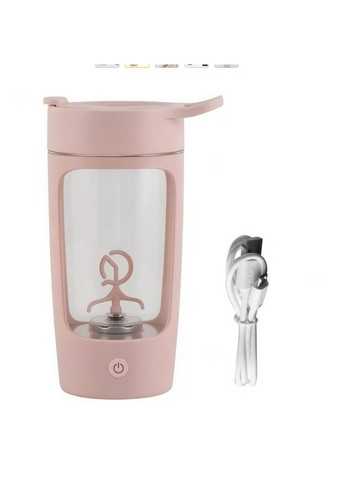 Якісний тритановий шейкер акамуляторний 500 мл для фітнесу. Рожевий No Brand (296101766)