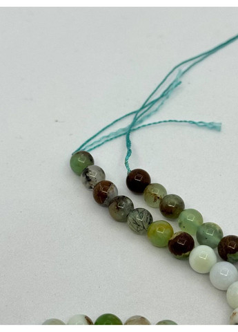 Хризопраз на нитці без застібки 6 мм 40 см Зелений No Brand (363829821)