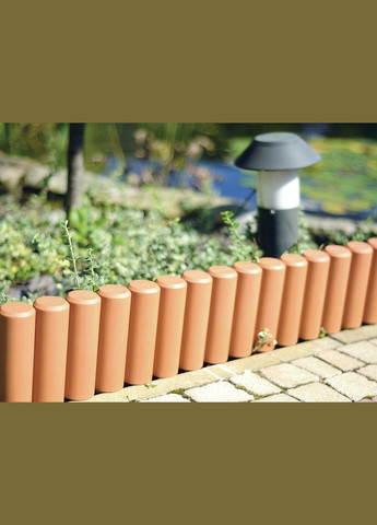 Палісад садовий PALISADA, трубчастий, теракотовий, 2,7 м Prosperplast (329826933)