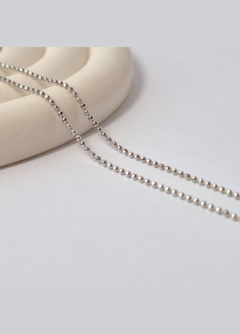 Серебряная цепочка с шариками см * 1 мм серебро 925 пробы Родированное 2.06г pdlc120rod No Brand (306854571)