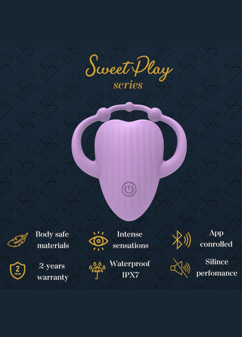 Вібростимулятор перезаряджаємий керованим зі смартфона Sweet Play "A5" Erospace No Brand (307073331)