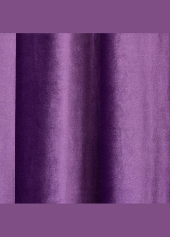Тканина портьєрна однотонна Оксамит, шторна тканина, тканина для штор, штори, портьєри, гардіни, тканина для гардин V-20 фіолет IDEIA (299841298)