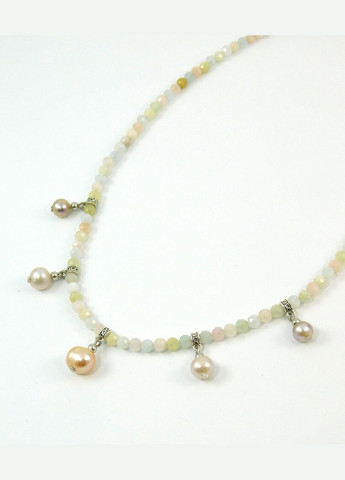 Ожерелье "Киото" Жемчуг, Морганит Fursa fashion (322444427)