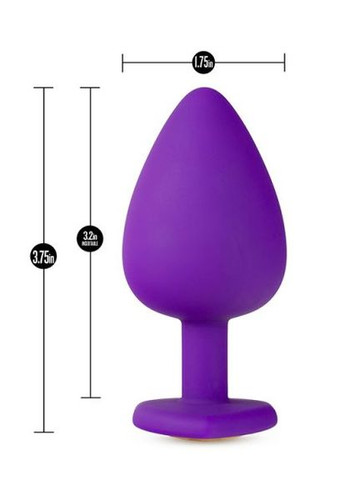Анальна пробка Temptasia Bling Plug Large Фіолетова CherryLove Blush (282710019)