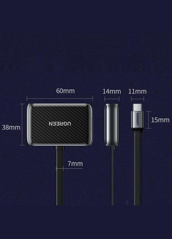 Адаптер CM303 HDMI+VGA - USB Type-C (F/M), Black (70549) Ugreen (336953226)