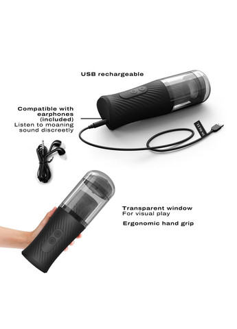 Автоматический мастурбатор THRUST BLOW, голосовое сопровождение, присоска Dorcel (296626992)