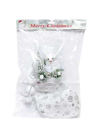 Новогоднее украшение "Сапог с украшением" 23K-121, 23 x 38 см Bambi (302367802)