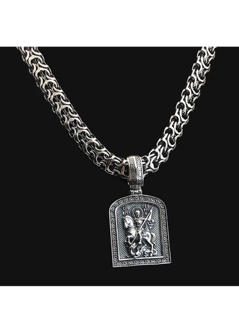 Мужской серебрянный комплект рамзес, ладанка Георгия Победоносца DeLoS (370798599)