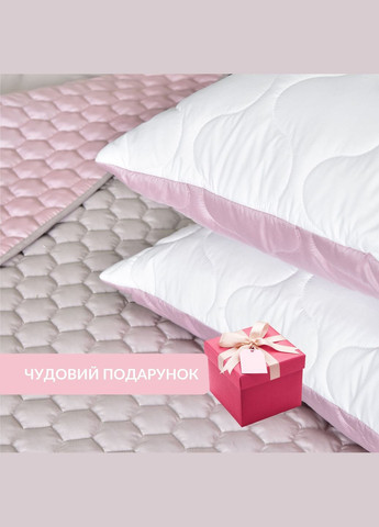 Подушка двобічна Soft зі штучним пухом, білий/пудра (8-35500*002) IDEIA (322197008)
