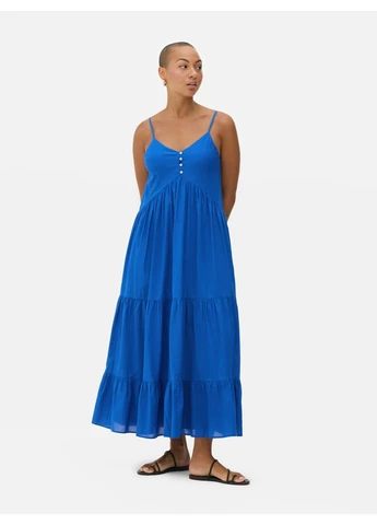 Синее платье макси лето,синий, Primark