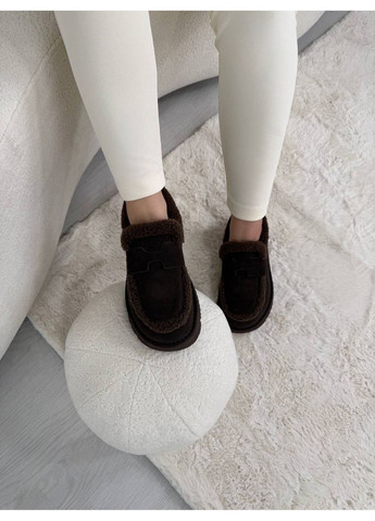 ITTS Лофери з натуральної замші з хутром лофери кавовий з натуральна замша, китай — демісезон (363840656)