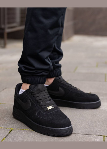 Чорні всесезон кросівки Vakko Nike Air Force Total Black