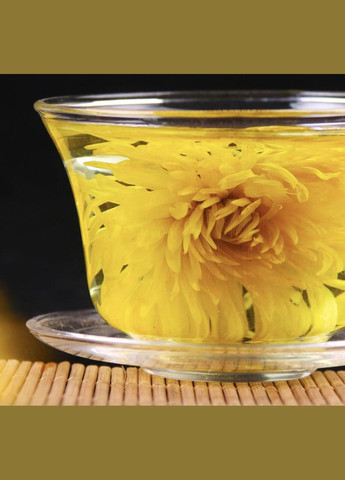 Чай Хризантема Жовта Королівська Чаєман, сушені квіти 6-8 см, вищий сорт 50 г No Brand (335868506)