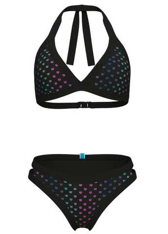 Комбинированный летний женский купальник rainbow monogram bikini triang (007079-515) размер Arena