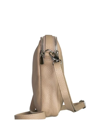 Кожаная маленькая сумочка через плечо на два отдела черная RoyalBag CH-333 (402670179)