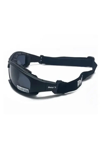 Защитные тактические солнцезащитные очки с поляризацией X7 Black + 4 комплекта линз Daisy (280826700)
