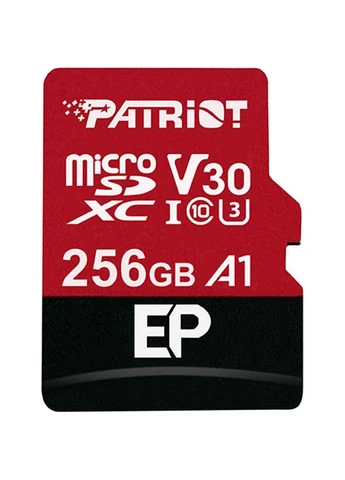 Карта памяти LX microSDXC 256GB UHS-I U3 V30 A1 EP + SD adapter (PEF256GEP31MCX) [113855] Patriot (399209395)