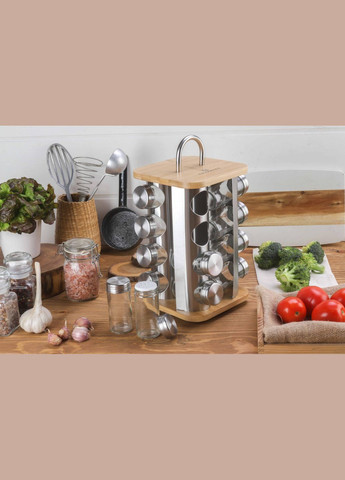 Спецівниця на підставці 17 предметів 17х18х18 см EB-4030 Edenberg (335834081)