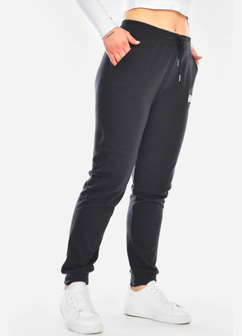 Штани жіночі однотонні темно-сірого кольору Let's Shop (326269930)