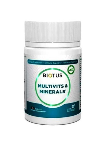 Multivits & Minerals 30 Tabs BIO-531163 Biotus (283618173)