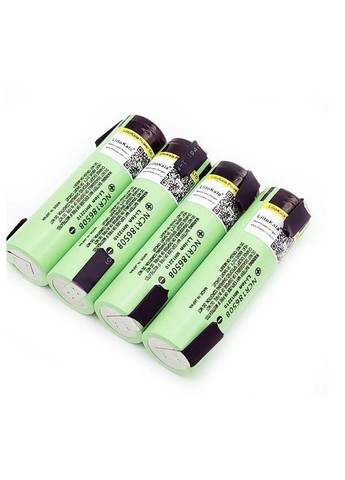 Аккумулятор с никелевыми контактами Panasonic NCR18650B 3400mAh 3.7V (с напайками) LiitoKala (335835114)