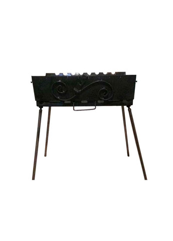 Мангал-чемодан s=2мм на 12 шампуров с коваными элементами ХАРКІВ (359433775)