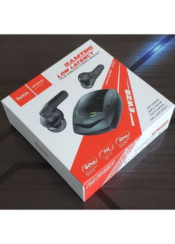 Игровые Беспроводные блютуз наушники вакуумные EW28 черные 7 часов Hoco (353497693)