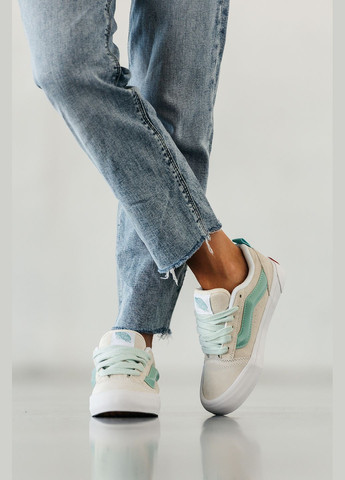 Кросівки жіночі Vans KNU Skool grey blue | Ванс КНУ Скул сірі сині No Brand сірі демісезони (315683560)