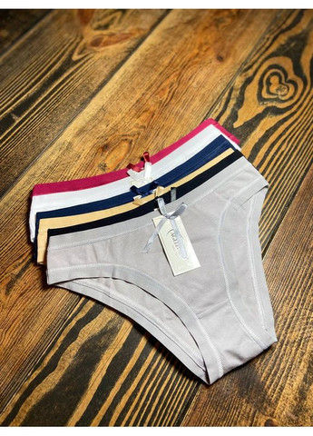 Молодіжні трусики-сліпи з натуральної бавовни набір 6 шт Lavolle Сліп (369718171)