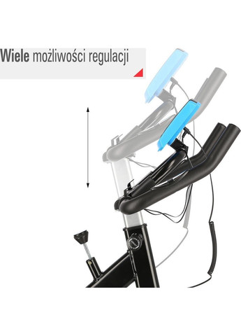 Велотренажер спиннинговый механический SW2501 One Fitness синий HMS (332202182)