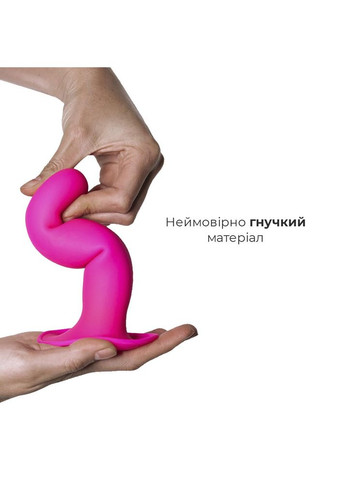 Дилдо с присоской Hitsens 4 Pink, отлично для страпона, диаметр 3,7см, длина 17,8см. Adrien Lastic (369952844)