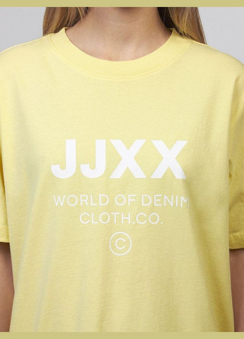 Желтая футболка basic,желтый с принтом,jjxx Jack & Jones