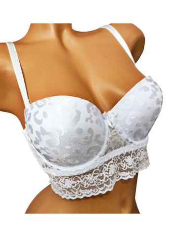 Білий балконет бюстгальтер Lemila з кісточками
