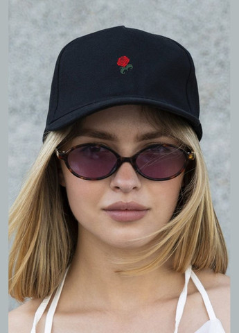 Кепка бейсболка тракер з принтом Rose Black Without (340947292)