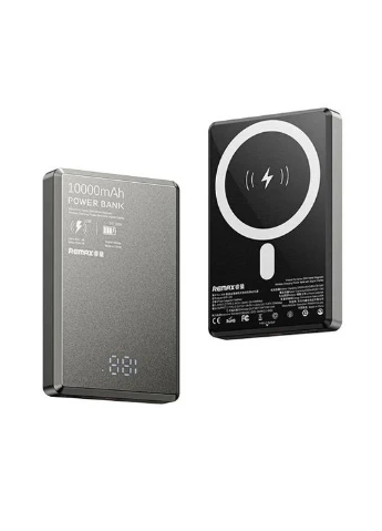 Портативная батарея RPP-109 10000mAh 20W Metal MagSafe Power Bank Grey Remax (373636299)