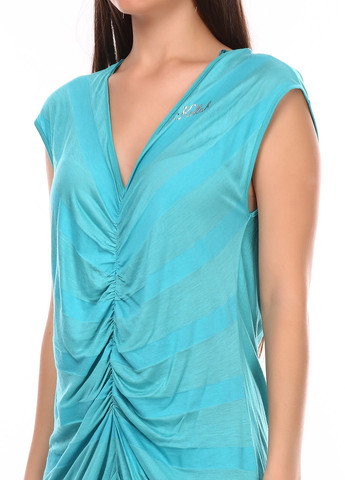 Бирюзовое повседневный платье бирюзовый Killah в полоску