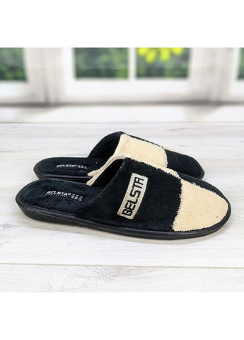 Бежевые тапочки домашние мужские махровые Белста