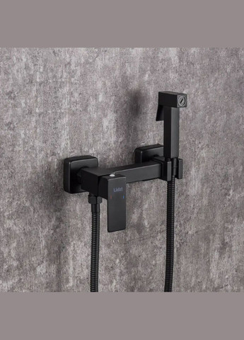 Набір для гігієнічного душу Kubis Black LDKUB110BLA46104 прямокутний LIDZ 110 (341326340)